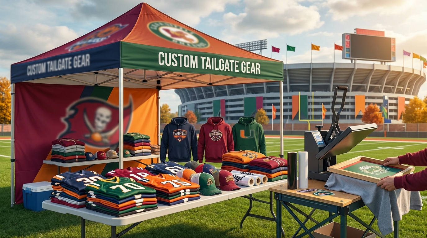 Football Season Printing: Custom Gear for Tailgates, Teams & Fans