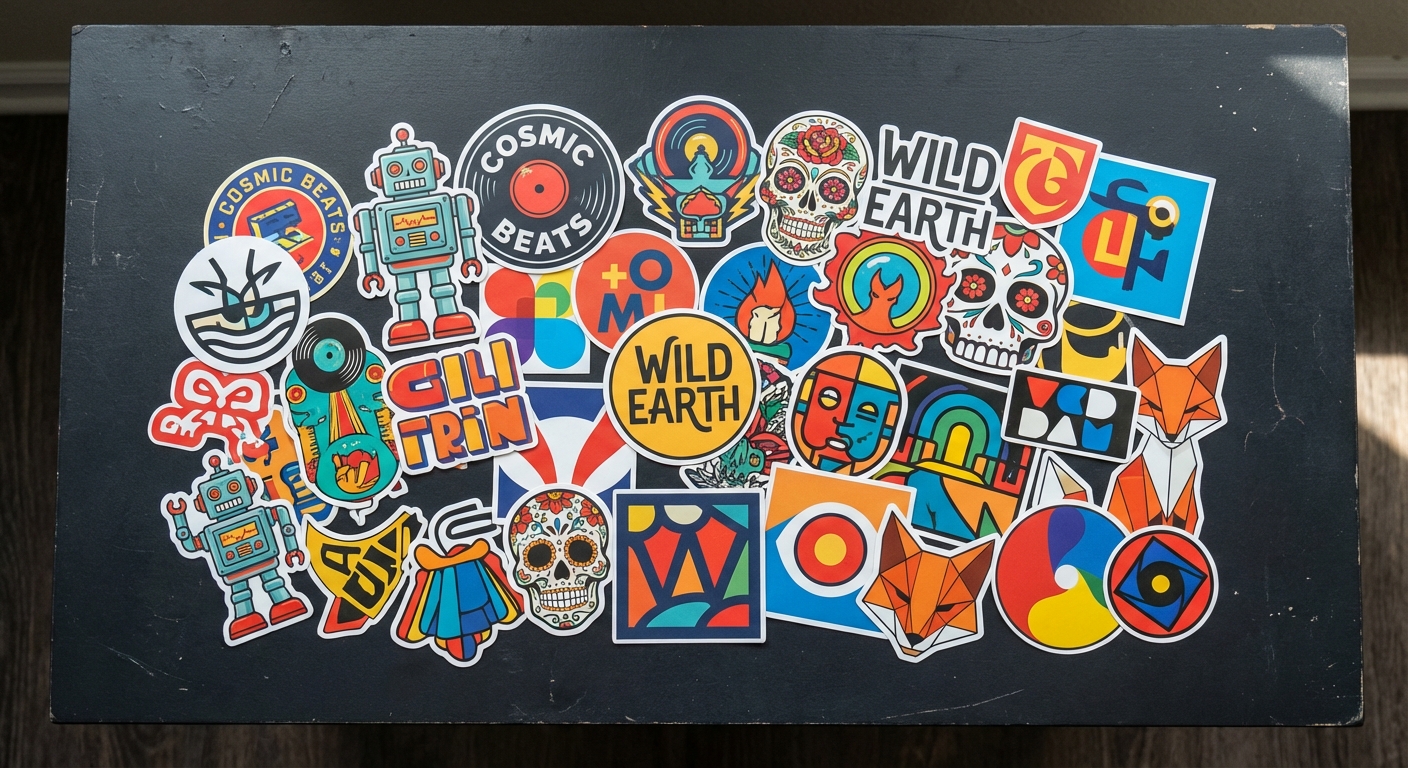 Vibrant die-cut vinyl stickers