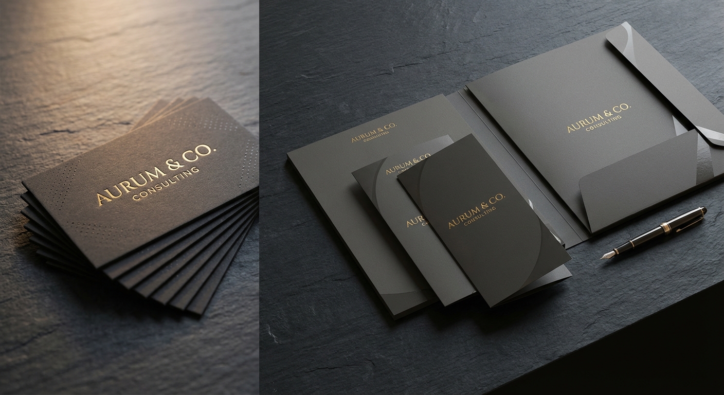 Premium business cards and corporate stationery